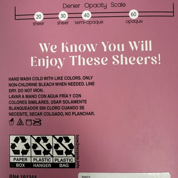 Silk Impressions Light Support 20 Denier High Waisted Pantyhose Black S 2-Pack - Picture 6 of 11